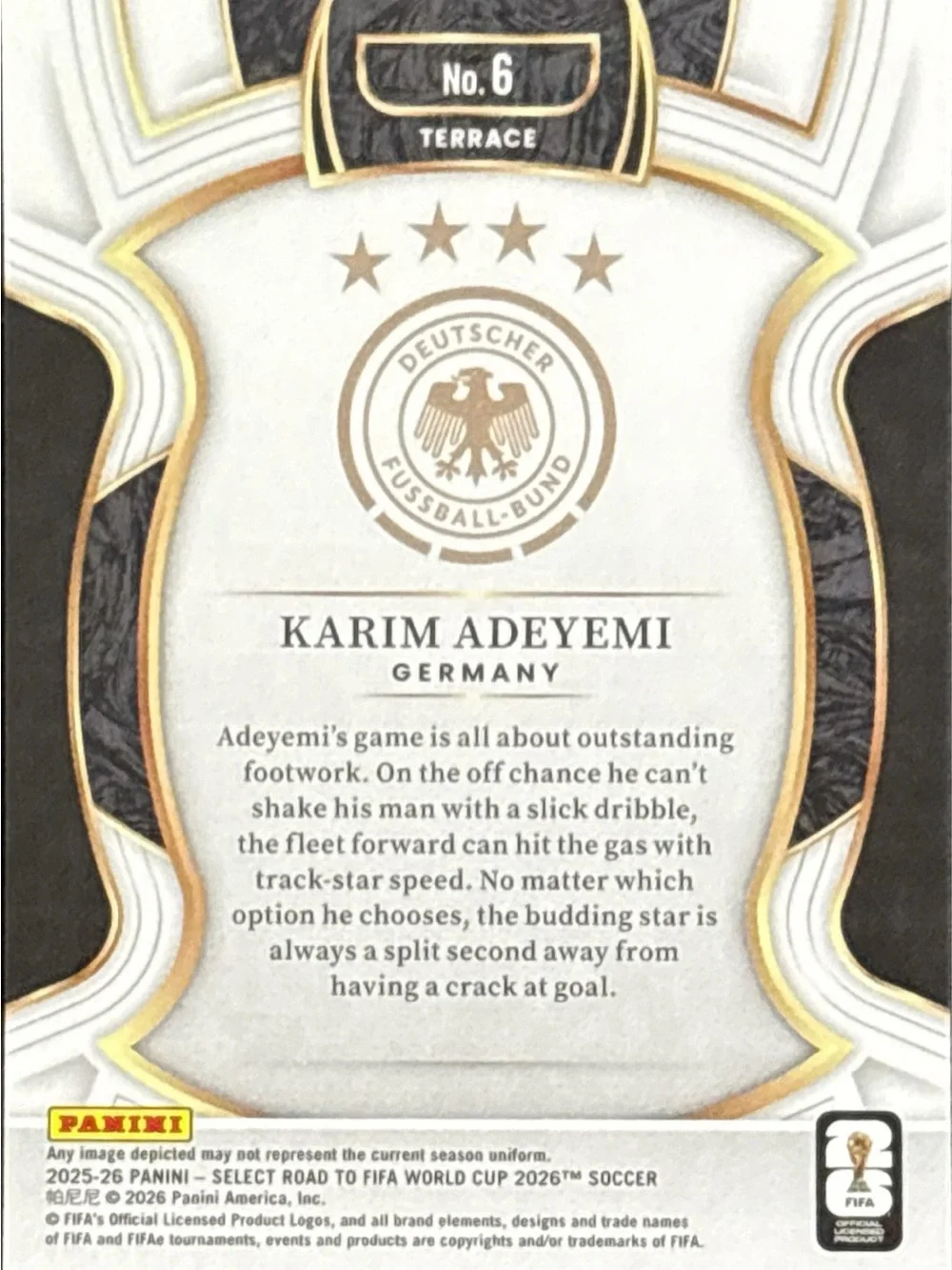 Panini Select Karim Adeyemi Soccer Trading Card